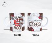 Caneca de cerâmica - Segurando a barra que é gostar de você - Feliz Páscoa - Live