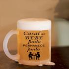 Caneca de Chopp Casal Que Bebe Junto Permanece Junto - Lorraine Canecas