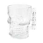 Caneca De Chopp Caveira Em Vidro 510Ml - Mimo Style