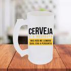 Caneca De Chopp Jateada Personalizada Cerveja É A Resposta Frases Engraçadas- MEGA OFERTA!