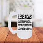 Caneca De Chopp Jateada Personalizada Ressacas São Temporárias Frases Engraçadas- MEGA OFERTA!