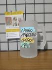 Caneca de Chopp Vidro Jateado Amigo, Parceiro, Herói, Pai! - Live