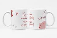 Caneca de Dia dos Namorados Personalizada de Porcelana Md24