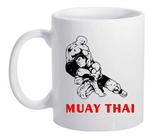 Caneca De Esportivos Esportes Muay Thai Kickboxing Logos