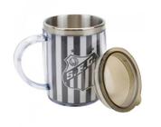 Caneca De Inox Térmica Com Tampa Santos 450Ml - Minas de presentes