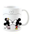 Caneca de porcelana 325 ml Mickey e Minnie diia dos namorados