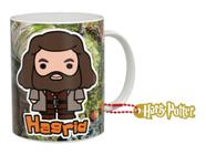 Caneca de Porcelana 325ml Harry Potter cute Hagrid. Vem com um chaveiro exclusivo no mesmo tema