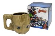 Caneca de Porcelana 3D Avengers Vingadores Baby Groot Geek - Marvel - zona criativa