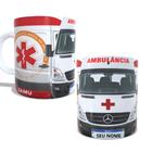 Caneca de porcelana Ambulância caminhão