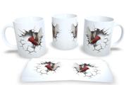 Caneca de Porcelana Branca Coleção Animal em 3D - Estampa Sublimada