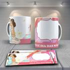 Caneca de Porcelana Dia das Mães Personalizada Foto 325 ml