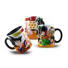 Caneca de Porcelana Goku Dragon Ball Z Amigos e Mestre Kame - VilelaGG