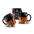 Caneca de Porcelana Halloween Gatinho Preto Dia das Bruxas