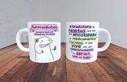 Caneca de Porcelana - Meme flork profissão Farmacêutica - Live