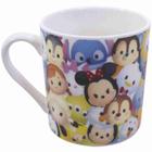 Caneca De Porcelana Mickey e Minnie Tsum Tsum Personagens 250ml - Disney
