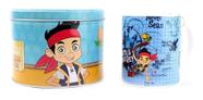 Caneca De Porcelana Na Lata Jake E Os Piratas 350ml Disney