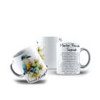 Caneca de Porcelana Pássaros Sacred Kingfisher Martim 325mL