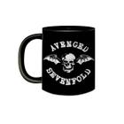 Caneca de Porcelana Preta Banda Avenged Sevenfold Rock Metal