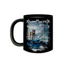 Caneca de Porcelana Preta Banda Sonata Arctica Metal Anos 90