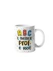 Caneca de porcelana Professor ABC 325ml