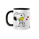 Caneca de Porcelana Snoopy e Woodstock Turma Charlie Brown