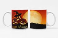 Caneca de Porcelana Tema Halloween Dia das Bruxas 325ml