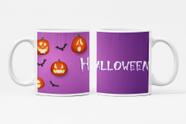 Caneca de Porcelana Tema Halloween Dia das Bruxas 325ml