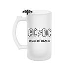 Caneca de vidro acdc bandas de rock classico metal guitarra