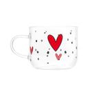 Caneca de Vidro Borossilicato Resistente ao Calor Heart 120ml Wolff