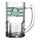 Caneca de vidro chopp palmeiras 340ml bristol licenciado