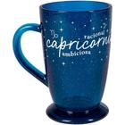 Caneca De Vidro Com Base - Capricórnio - Horóscopo