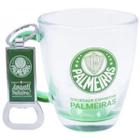 Caneca De Vidro E Abridor De Garrafas 370ml Palmeiras Mileno Ref.:Z2912Z-3