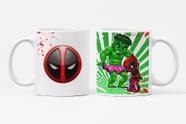 Caneca Deadpool e Hulk