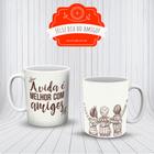 Caneca Dia Do Amigo Amizade A Vida É Melhor Com Amigos Do Amigo Presente- MEGA OFERTA!