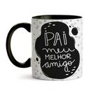 Caneca Dia dos Pais melhor amigo 02 - Preto