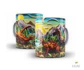 Caneca dinossauros 3D 23 - LiveSub