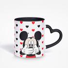 Caneca Disney Mickey Mouse Com Alça Interior Colorida dsn/pck03