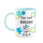 Caneca divertida Baby Blue - Fofo porém nervosinho! Unicórnio - JPS INFO