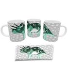 Caneca Divertida Dinossauro Triceratops Presente Geek