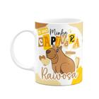 Caneca Divertida Namorados - Te amo minha capivara raivosa