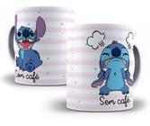 Caneca Divertida Stich Com Café E Sem Café Box 01