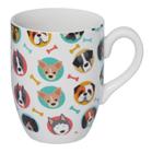 Caneca Dogs em Porcelana Colorida 350ml - Hausktaft