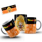 Caneca Dragon Ball Goku para colorir com brinde