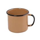 Caneca Em Aço Esmaltado Mãe Ágata Ewel No 8 - 370Ml - Marrom