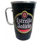 Caneca em Alumínio Térmica de Chopp Preta - Cerveja Estrella Galicia