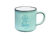 Caneca em cerâmica Let's Have Fun 310ml Azul - Hauskraft