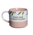 Caneca em Cerâmica Semeie Amor 450ml - Zona Criativa