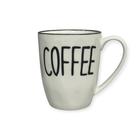 Caneca em Porcelana 300ml Coffee Filete Preto - Vencedor