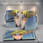 Caneca em porcelana branca Naruto