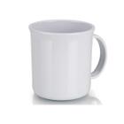 Caneca Escolar 350ml Plástico Branco - OU